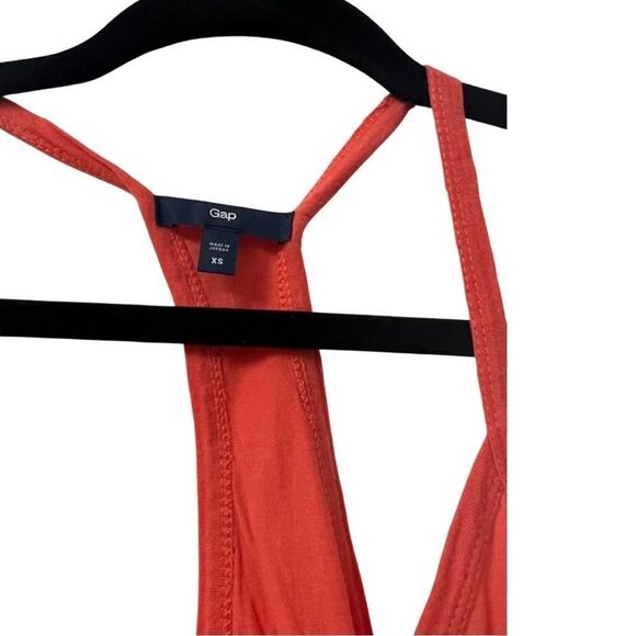 Gap Women's Stretchy Tank Top Ribbed Red XS - Picture 4 of 5
